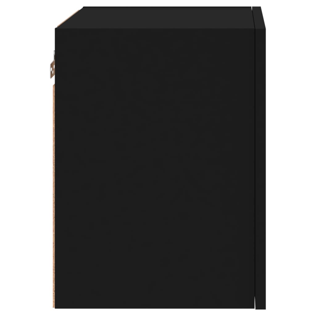 Zidni TV ormarići 2 kom crni 40,5x30x40 cm konstruirano drvo