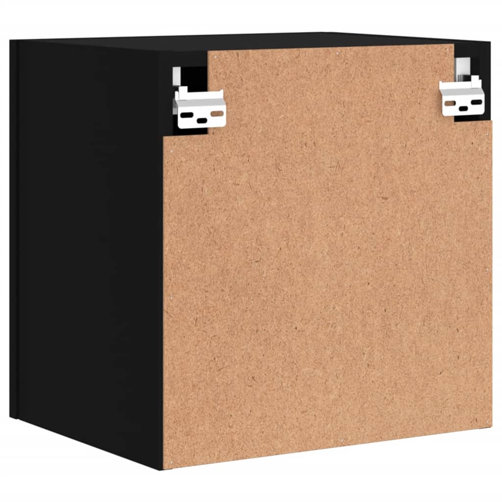 Zidni TV ormarići 2 kom crni 40,5x30x40 cm konstruirano drvo