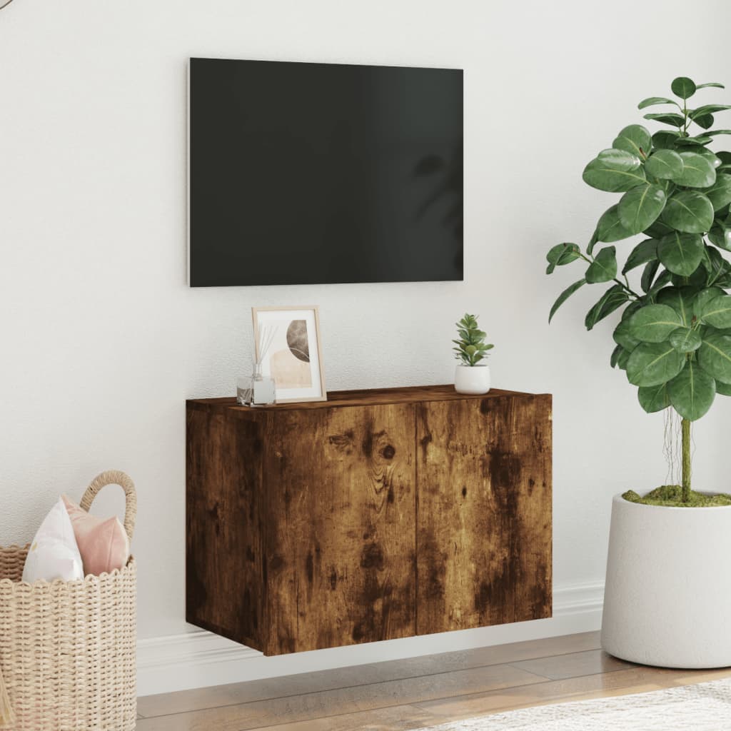 Zidni TV ormarić boja dimljenog hrasta 60x30x41 cm