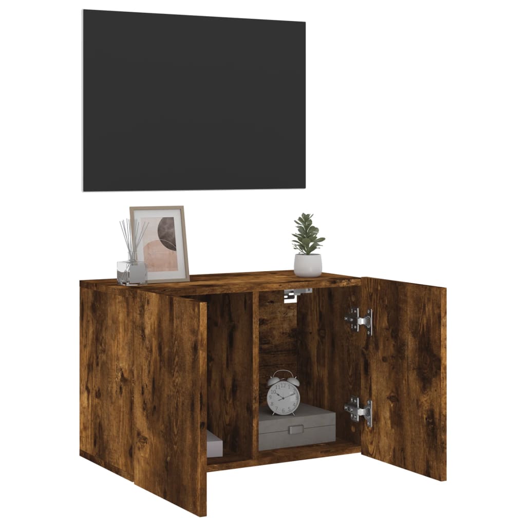Zidni TV ormarić boja dimljenog hrasta 60x30x41 cm