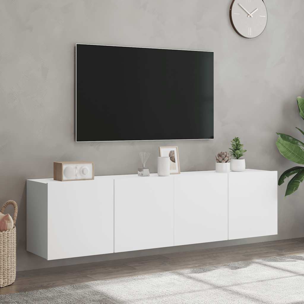 Zidni TV ormarići 2 kom bijeli 80x30x41 cm