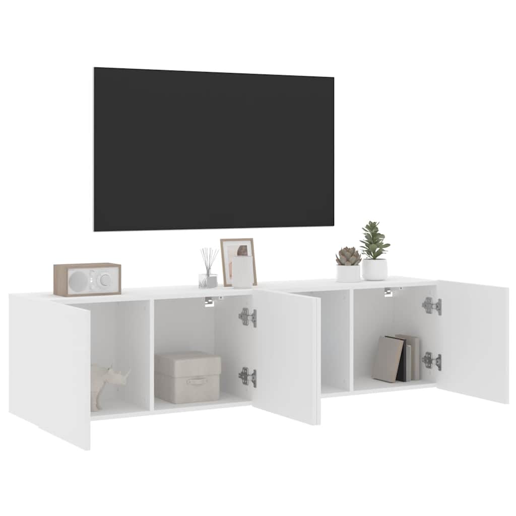 Zidni TV ormarići 2 kom bijeli 80x30x41 cm