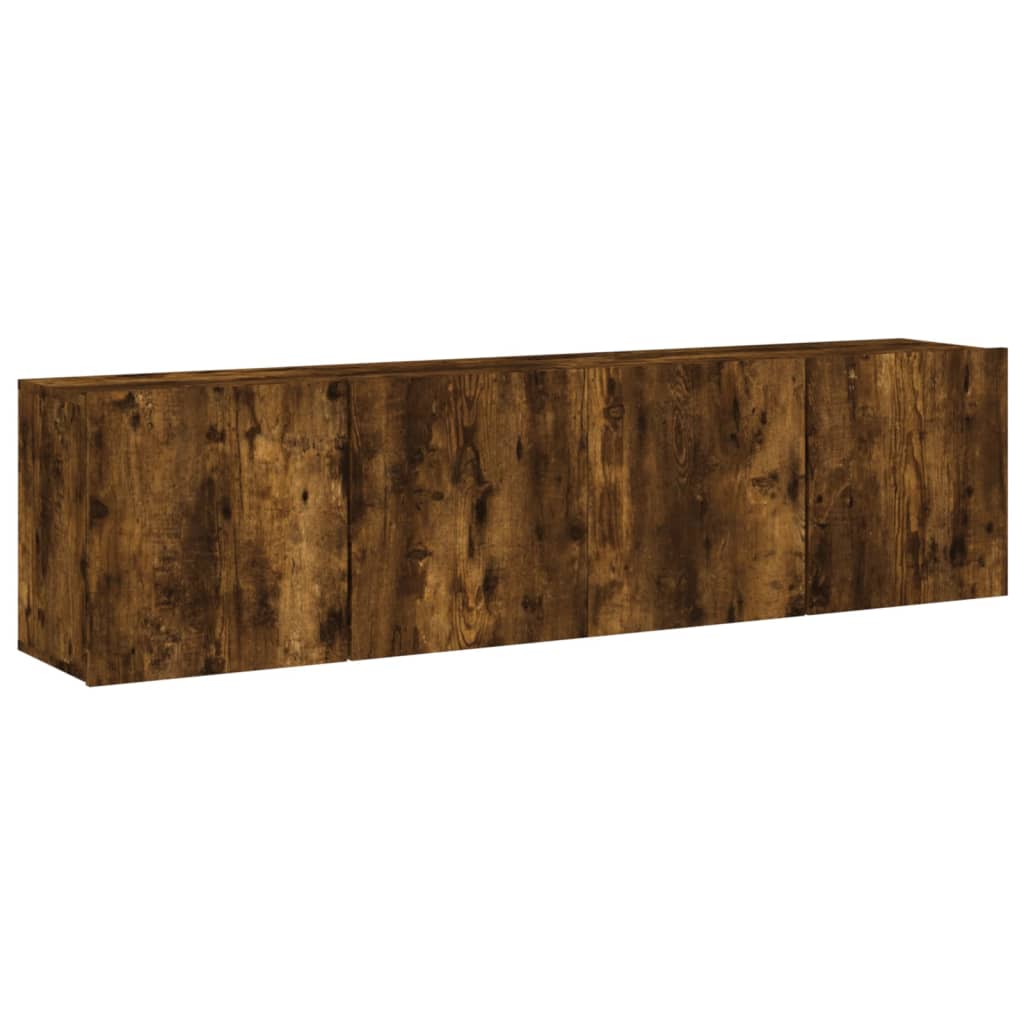 Zidni TV ormarići 2 kom boja dimljenog hrasta 80x30x41 cm