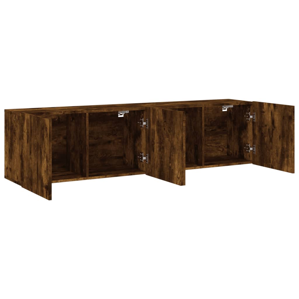 Zidni TV ormarići 2 kom boja dimljenog hrasta 80x30x41 cm