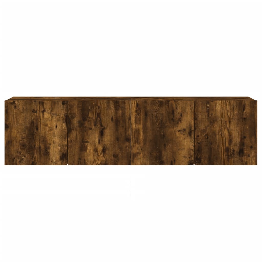 Zidni TV ormarići 2 kom boja dimljenog hrasta 80x30x41 cm