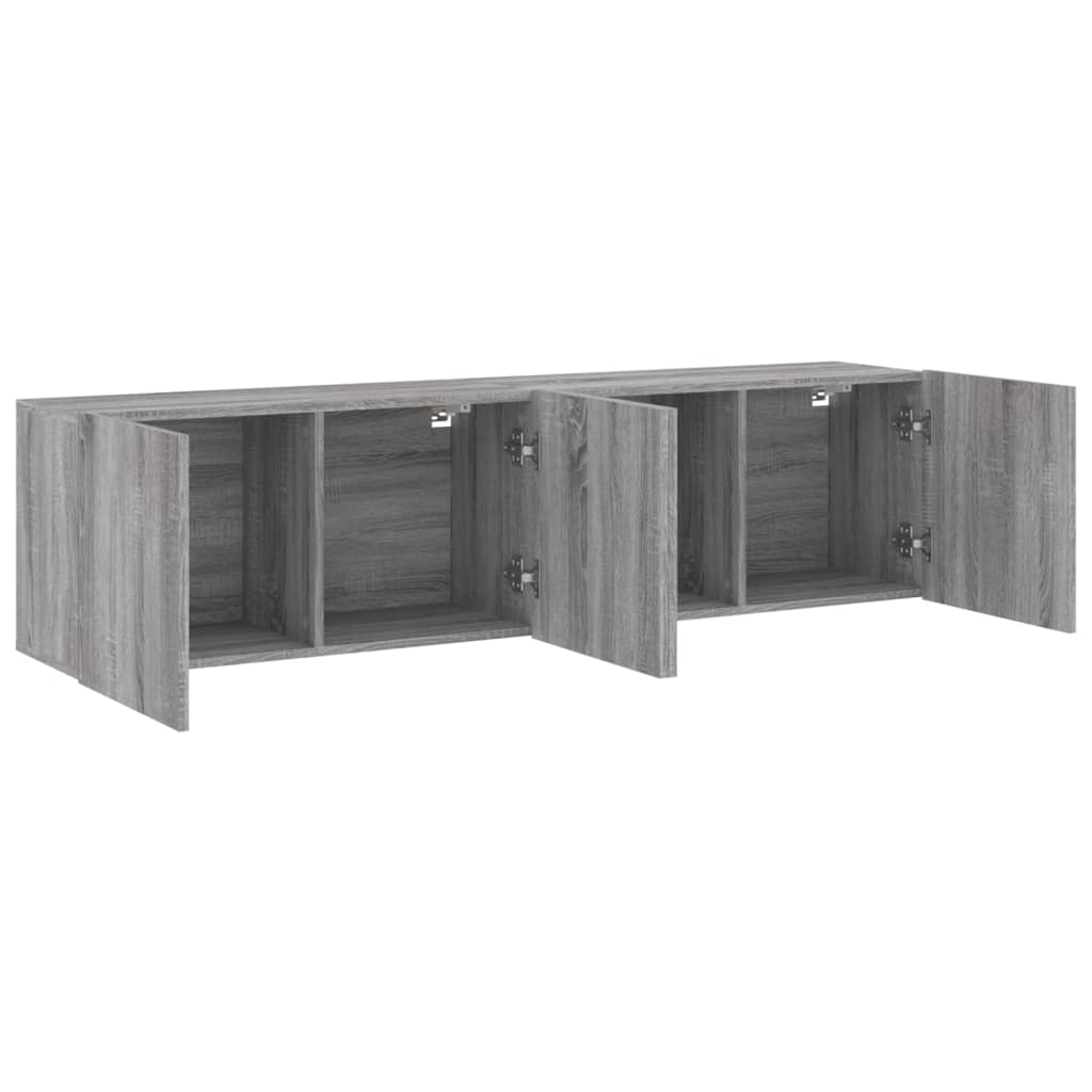 Zidni TV ormarići 2 kom boja sivog hrasta sonome 80x30x41 cm