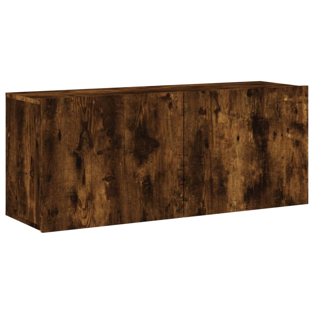 Zidni TV ormarić boja dimljenog hrasta 100x30x41 cm