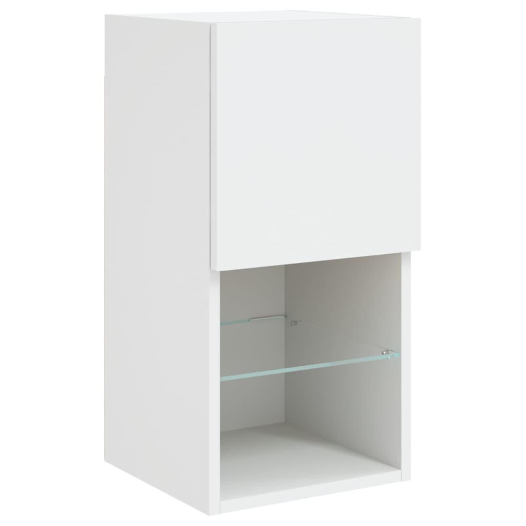 TV ormarići s LED svjetlima 2 kom bijeli 30,5x30x60 cm