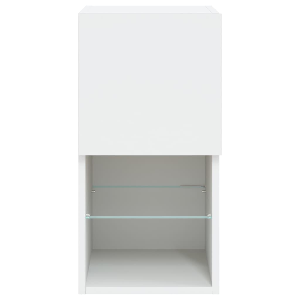 TV ormarići s LED svjetlima 2 kom bijeli 30,5x30x60 cm