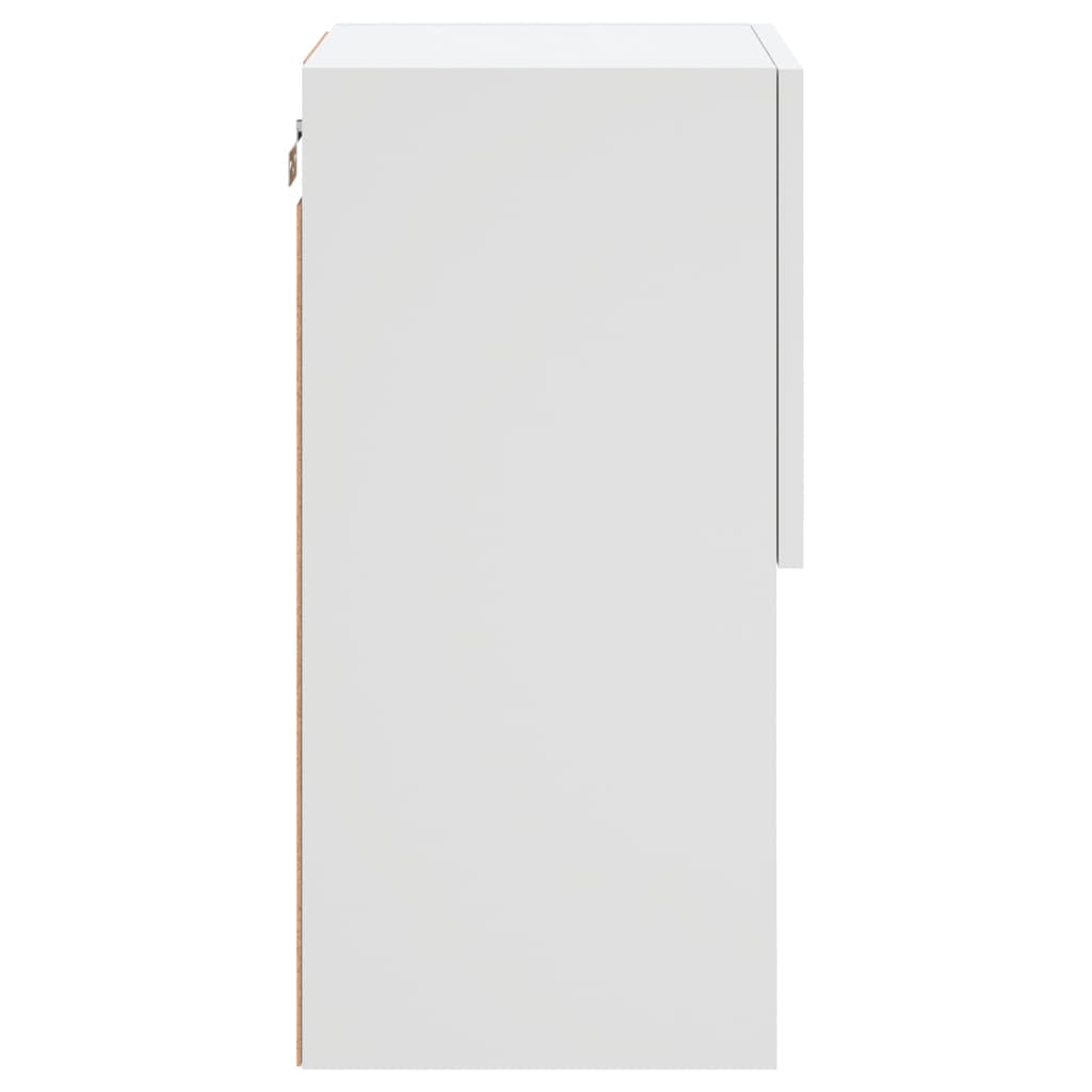 TV ormarići s LED svjetlima 2 kom bijeli 30,5x30x60 cm