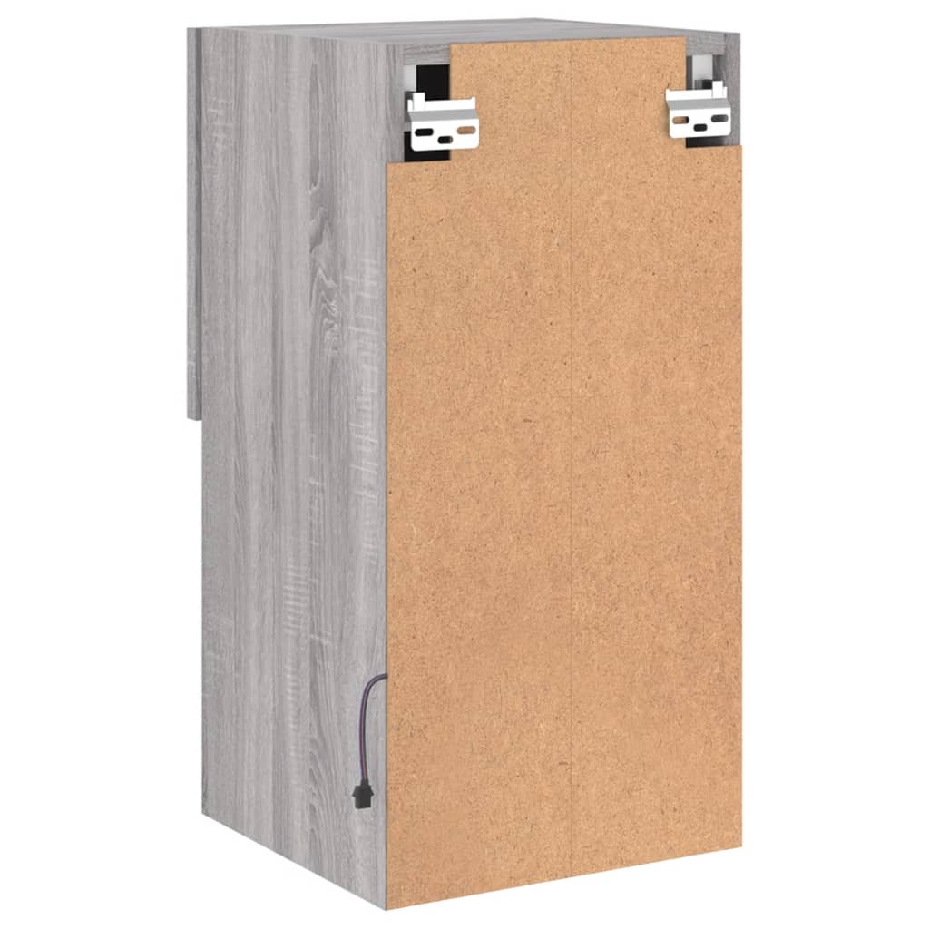 TV ormarić s LED svjetlima boja hrasta 30,5x30x60 cm