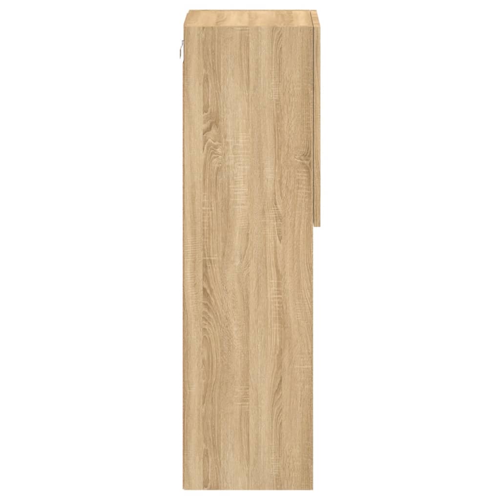 TV ormarići s LED svjetlima 2 kom boja hrasta 30,5x30x102 cm