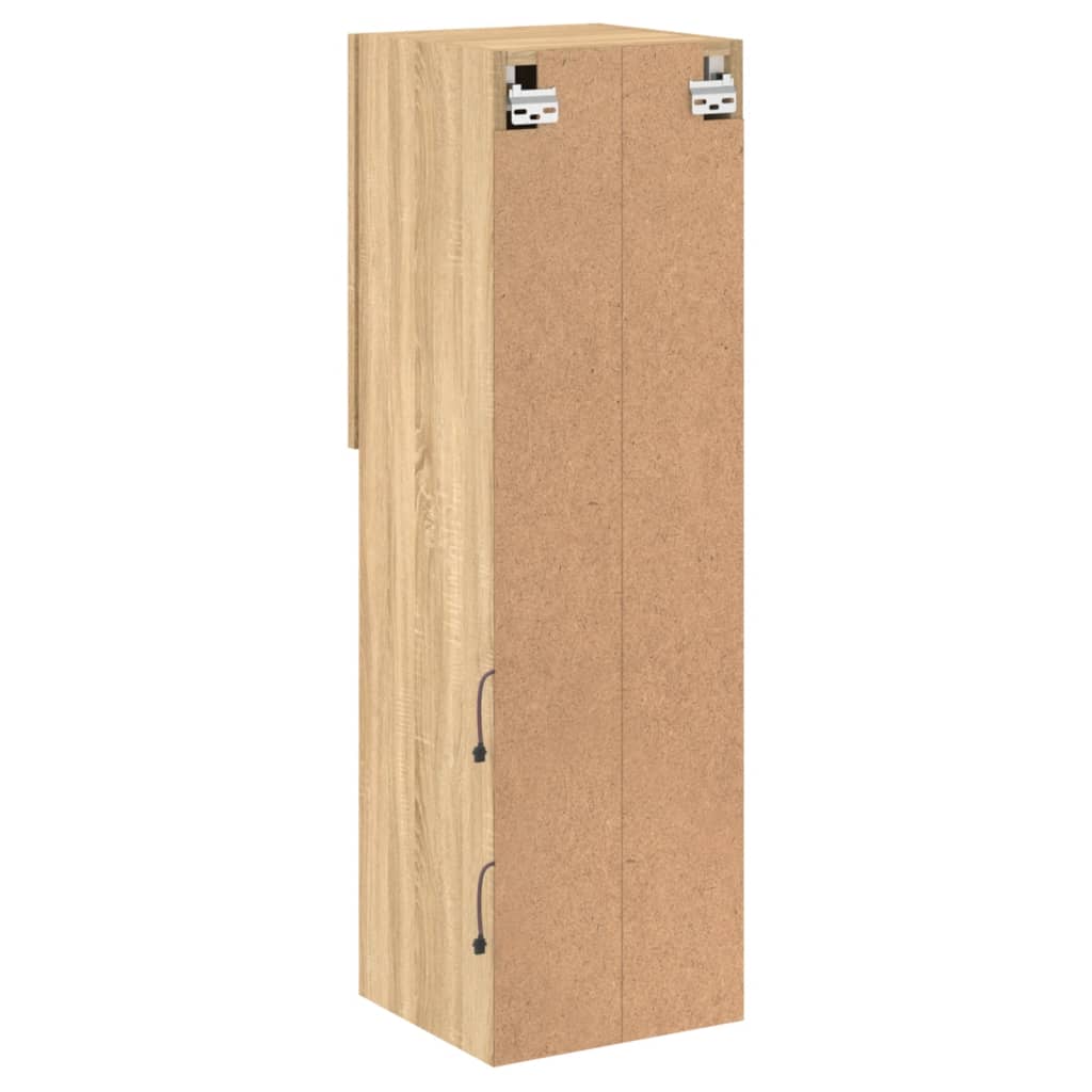 TV ormarići s LED svjetlima 2 kom boja hrasta 30,5x30x102 cm