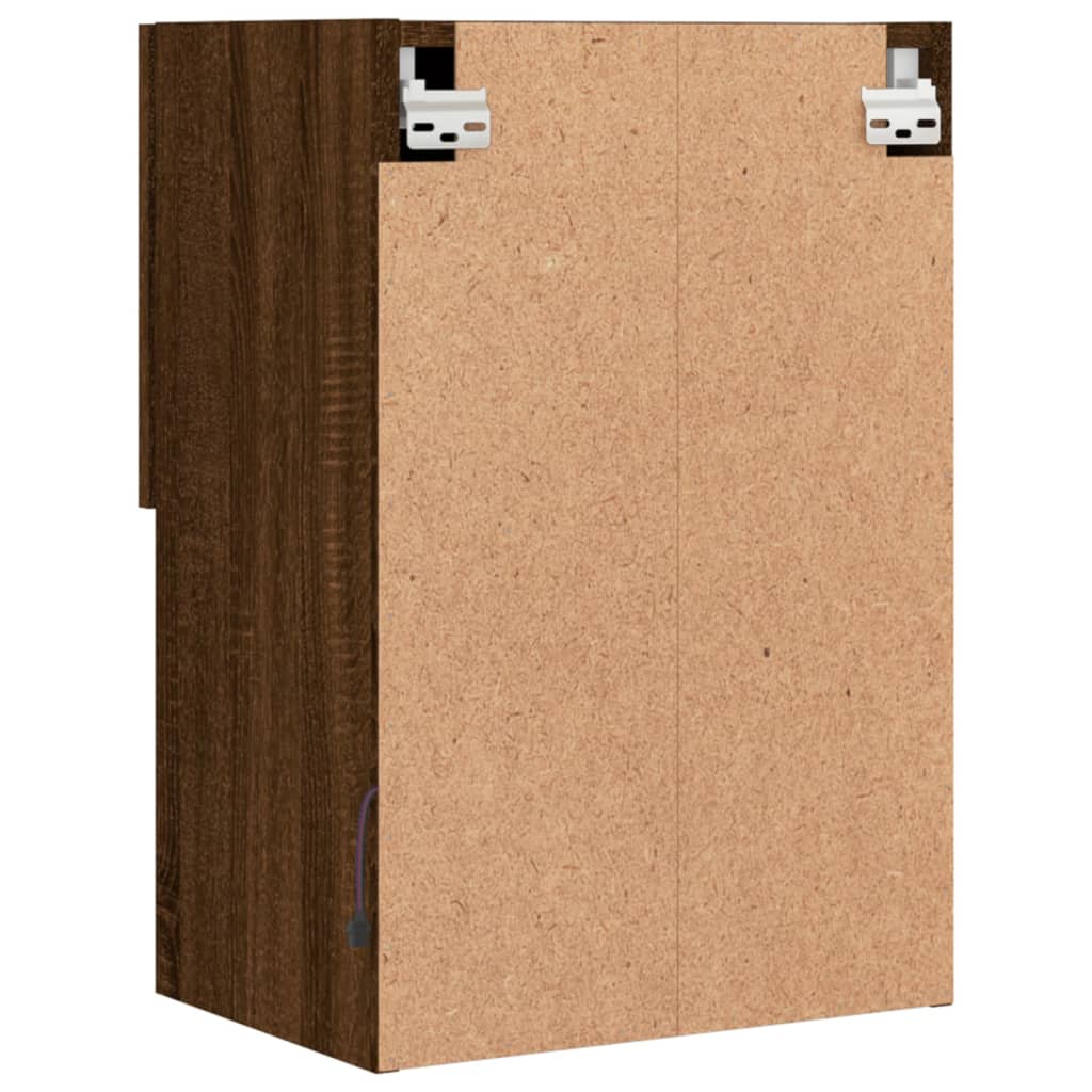 TV ormarić s LED svjetlima boja smeđeg hrasta 40,5x30x60 cm