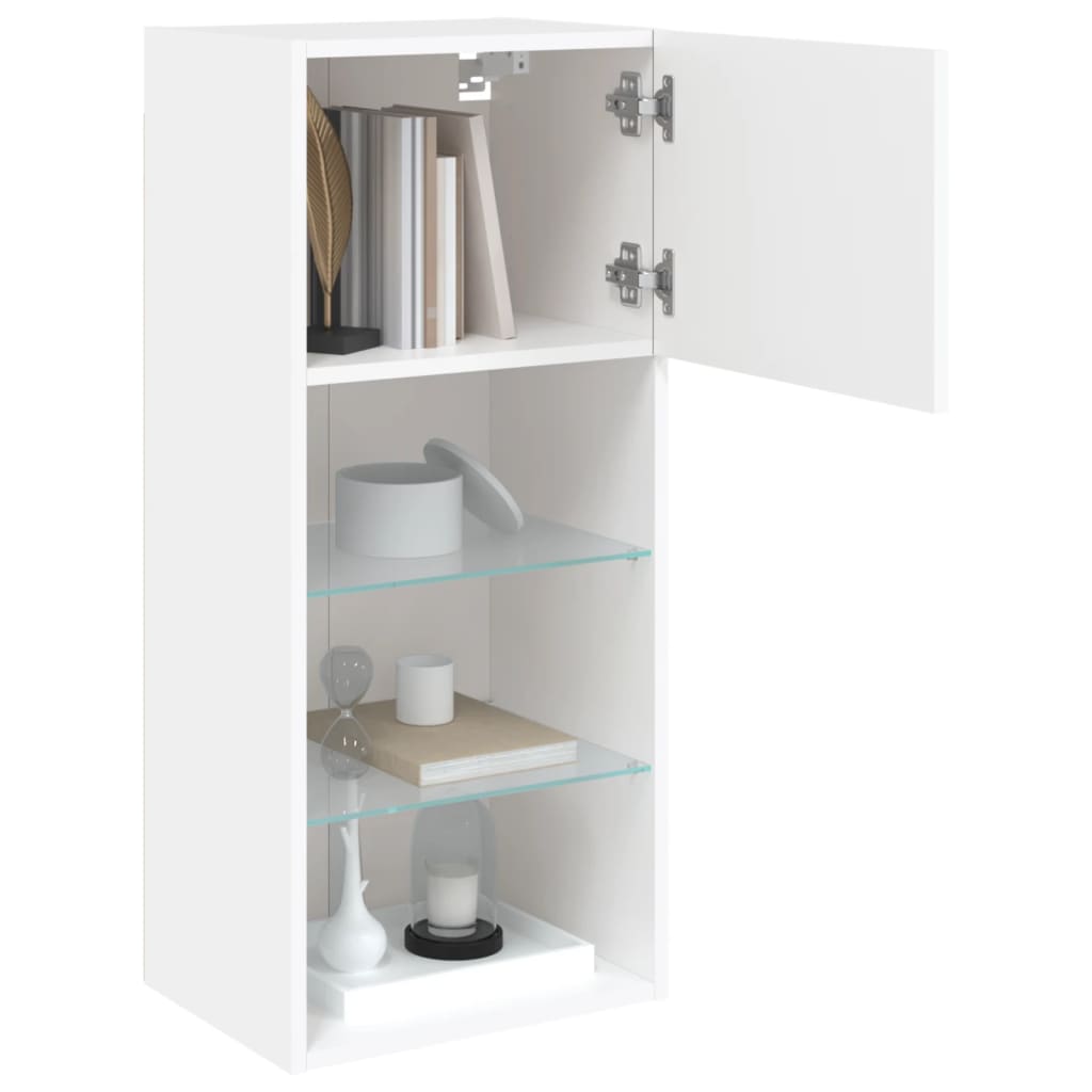 TV ormarići s LED svjetlima 2 kom bijeli 40,5 x 30 x 90 cm