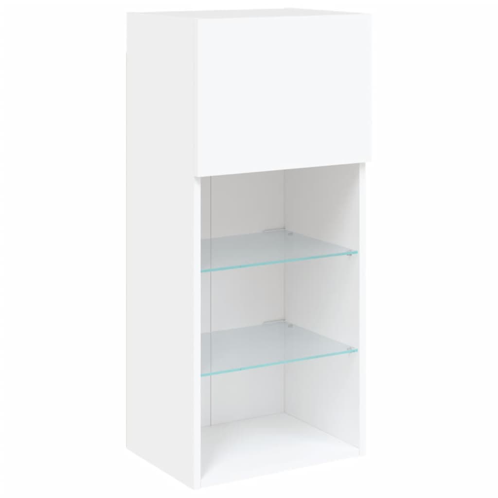 TV ormarići s LED svjetlima 2 kom bijeli 40,5 x 30 x 90 cm
