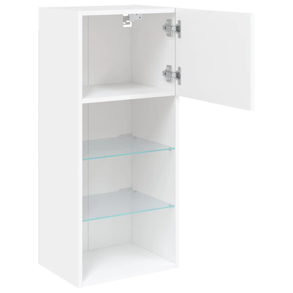 TV ormarići s LED svjetlima 2 kom bijeli 40,5 x 30 x 90 cm