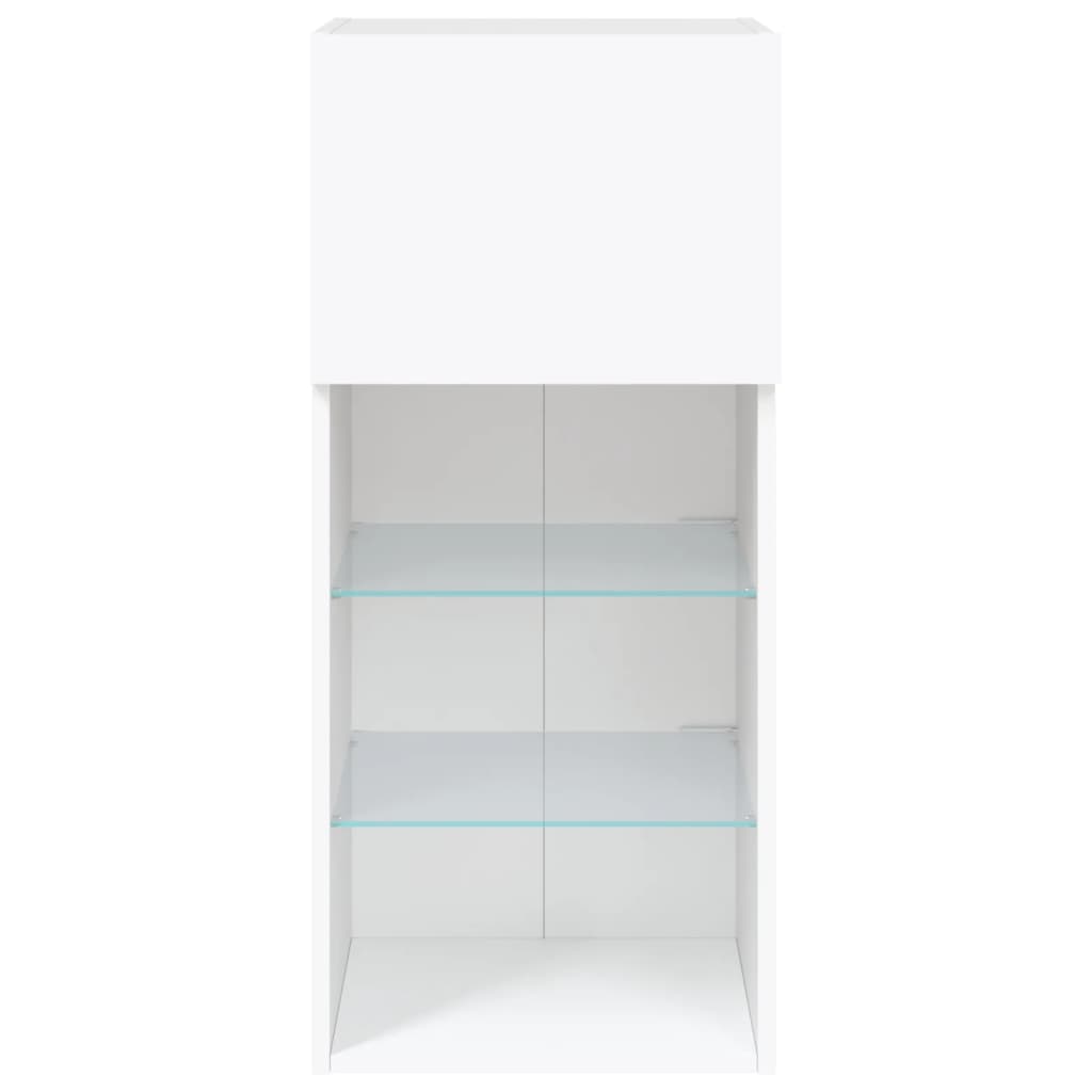TV ormarići s LED svjetlima 2 kom bijeli 40,5 x 30 x 90 cm