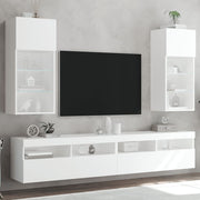 TV ormarići s LED svjetlima 2 kom bijeli 40,5 x 30 x 90 cm