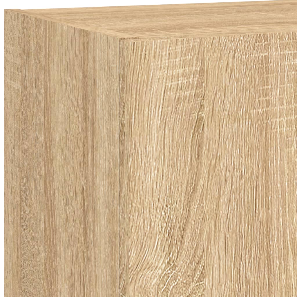 TV ormarići s LED svjetlima 2 kom boja hrasta 40,5 x 30 x 90 cm