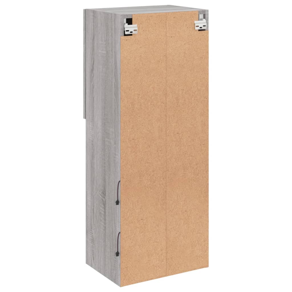 TV ormarić s LED svjetlima boja hrasta 40,5x30x102 cm