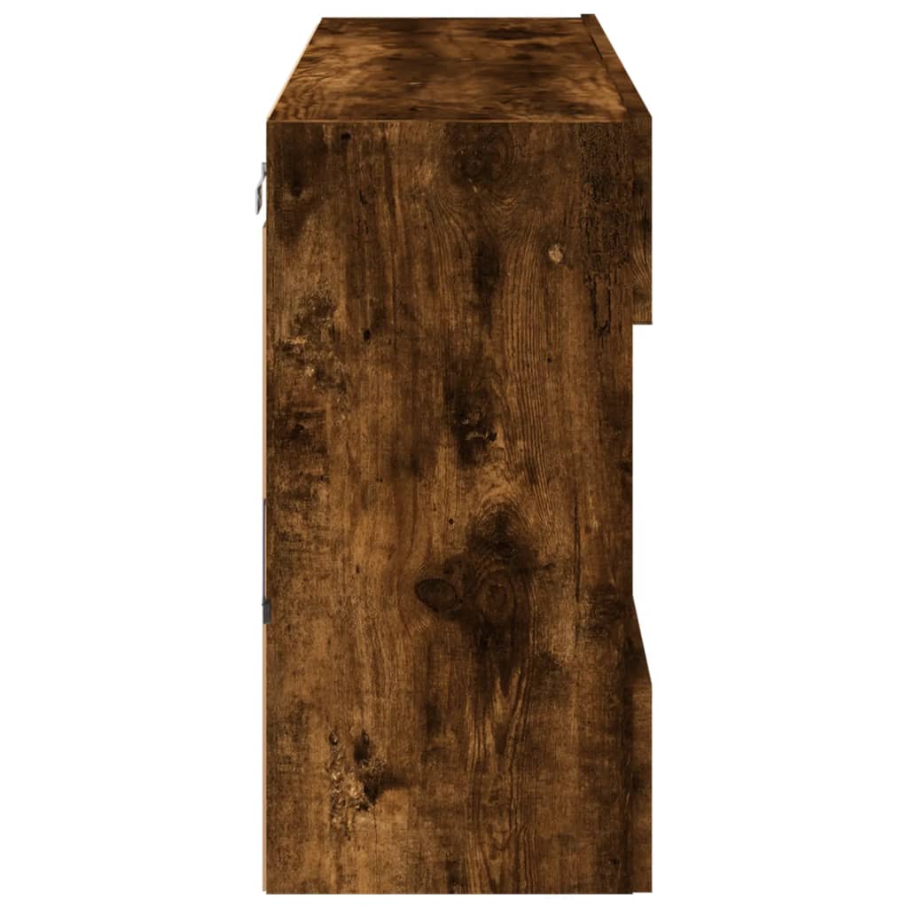 Zidni TV ormarić s LED svjetlima boja hrasta 98,5x30x60,5 cm