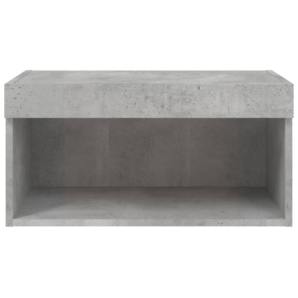 TV ormarić s LED svjetlima siva boja betona 60x30x30 cm
