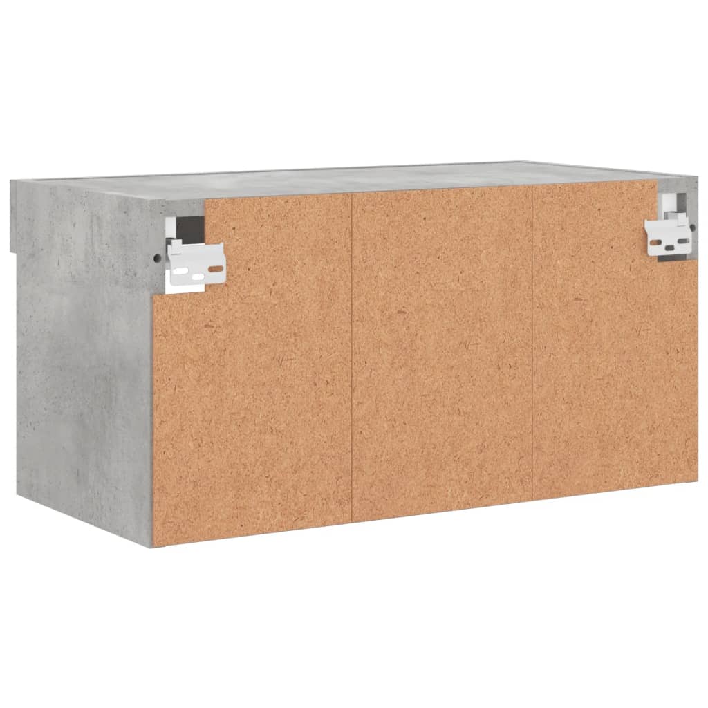 TV ormarić s LED svjetlima siva boja betona 60x30x30 cm