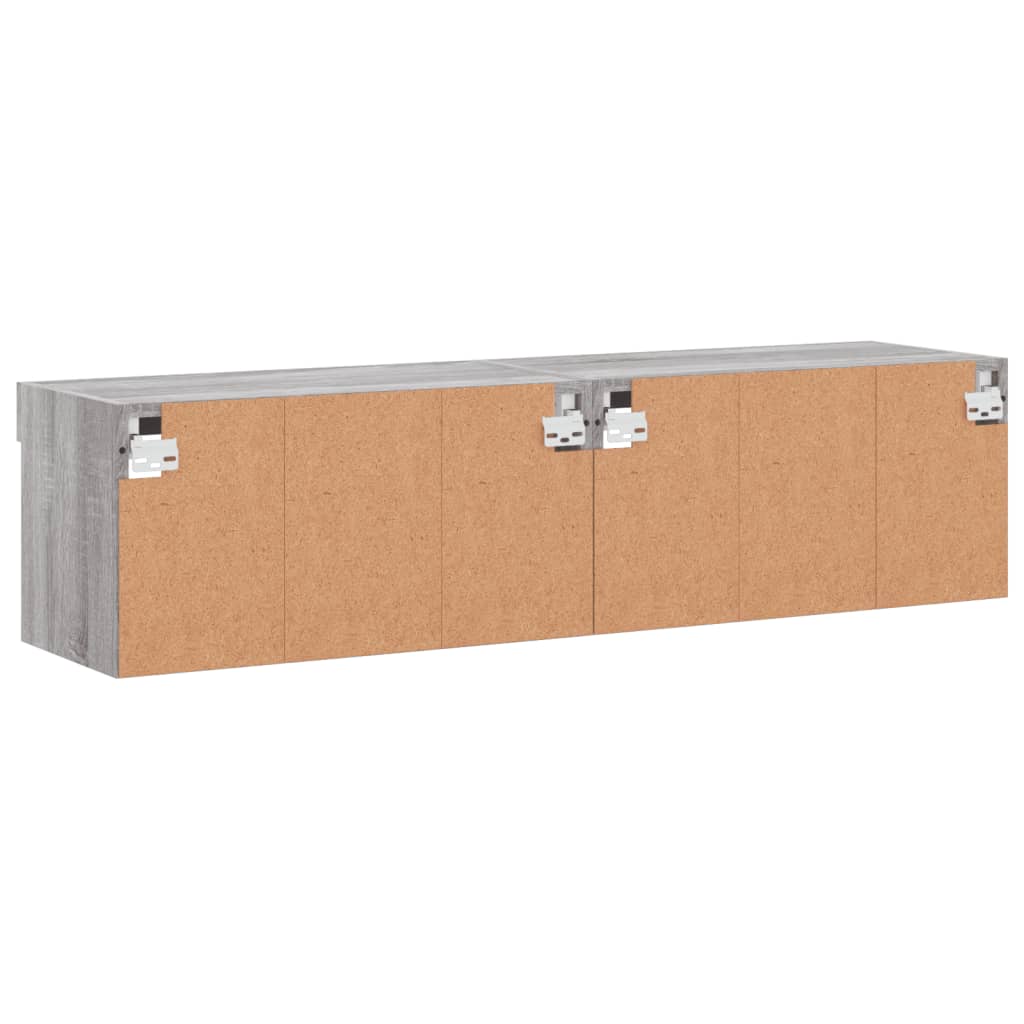 TV ormarići s LED svjetlima 2 kom boja hrasta 60x30x30 cm