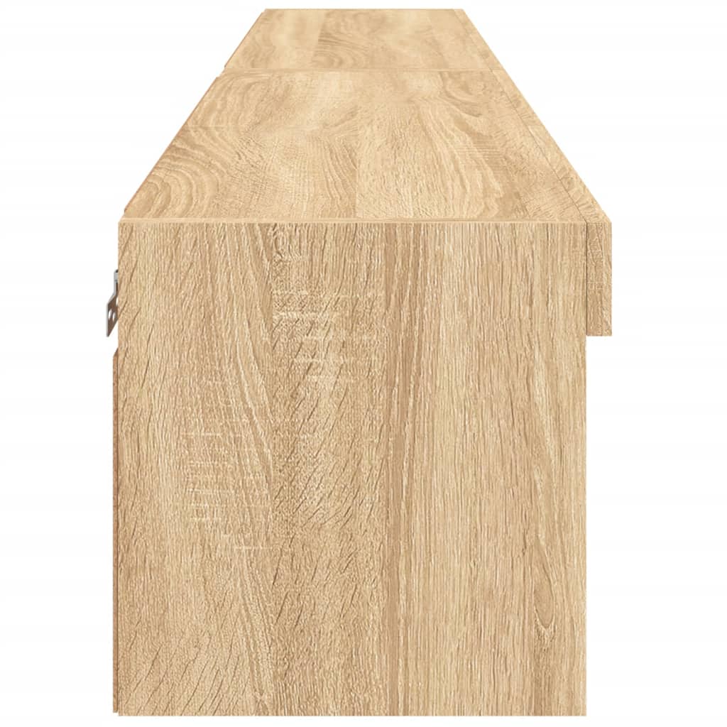 TV ormarići s LED svjetlima 2 kom boja hrasta 80x30x30 cm