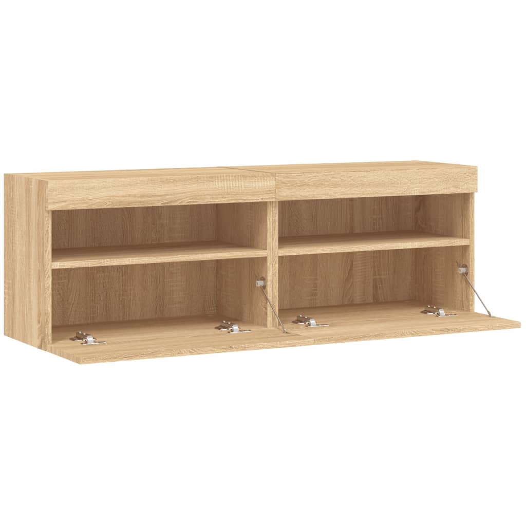 Zidni TV ormarići LED 2 kom boja hrasta sonome 60x30x40 cm