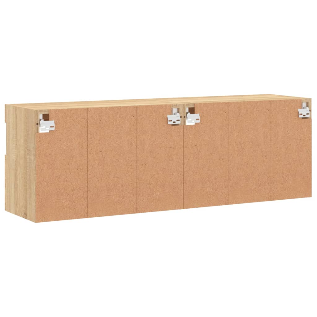 Zidni TV ormarići LED 2 kom boja hrasta sonome 60x30x40 cm