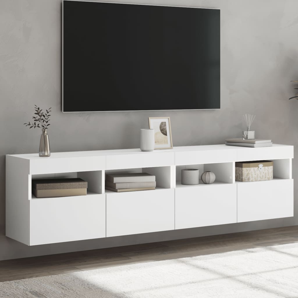 Zidni TV ormarić s LED svjetlima 40 x 30 x 40 cm