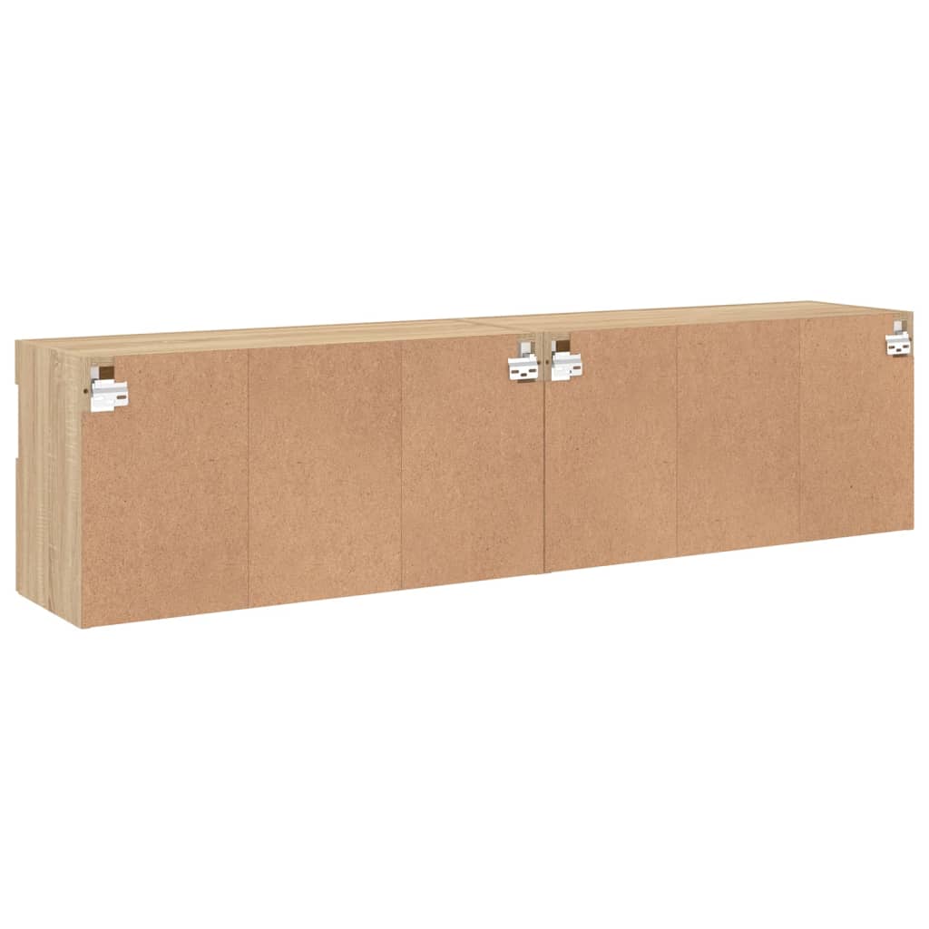 Zidni TV ormarići LED 2 kom boja hrasta sonome 80x30x40 cm