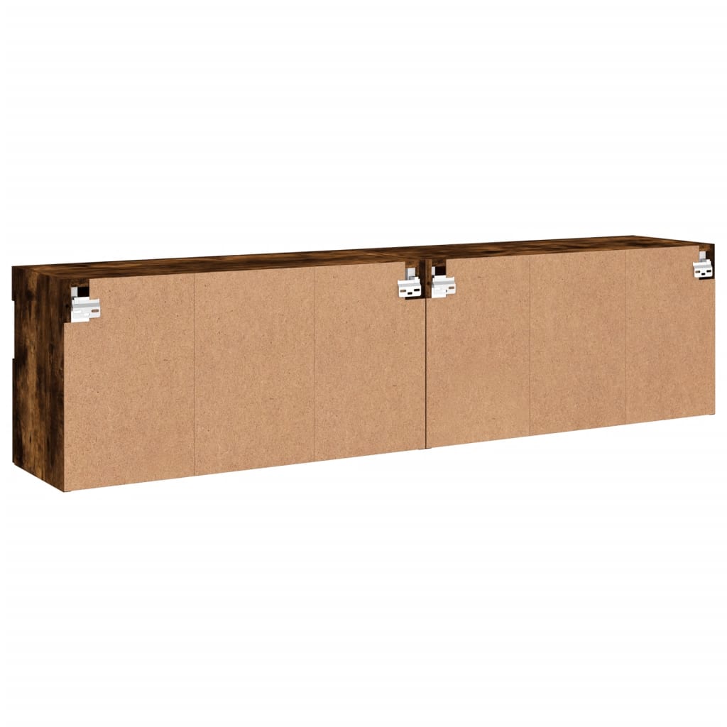 Zidni TV ormarići LED 2 kom boja hrasta 80x30x40 cm