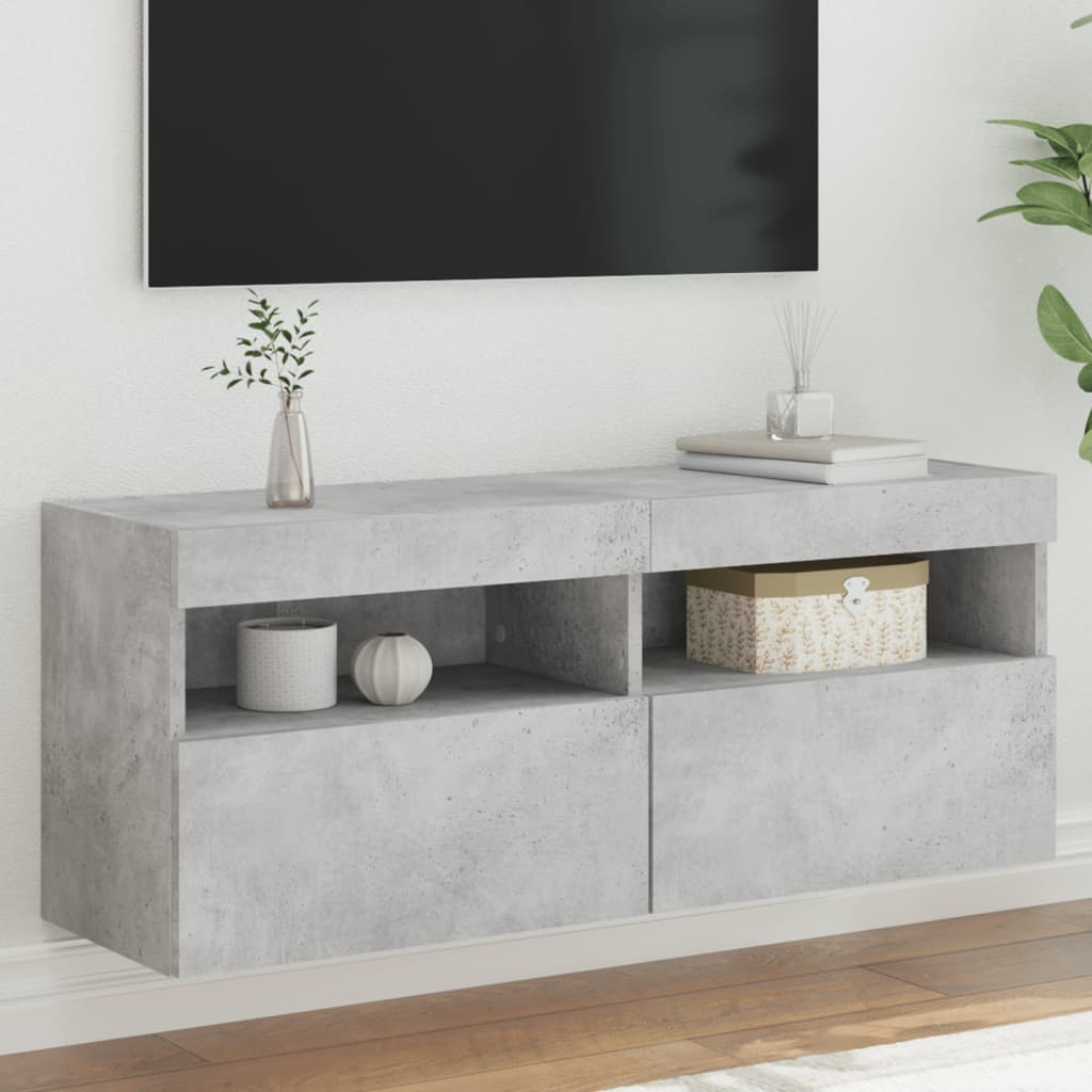 Zidni TV ormarić s LED svjetlima 40 x 30 x 40 cm