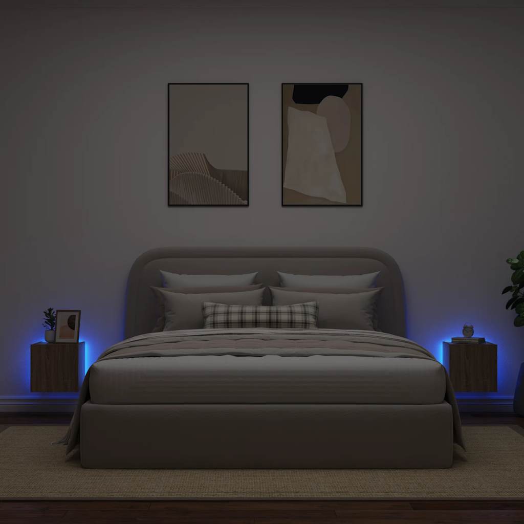 Zidni TV ormarići LED 2 kom boja hrasta sonome 30,5x35x30 cm