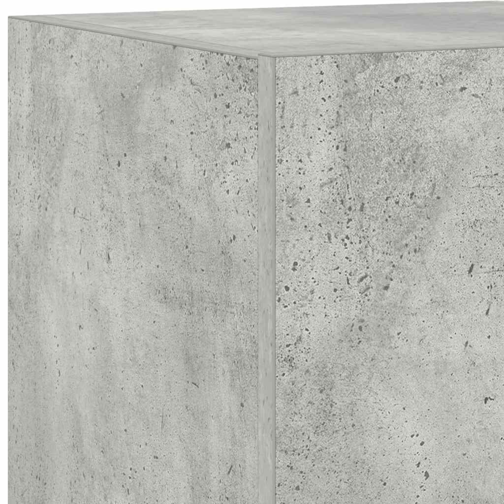 TV ormarić s LED svjetlima siva boja betona 30,5 x 35 x 70 cm