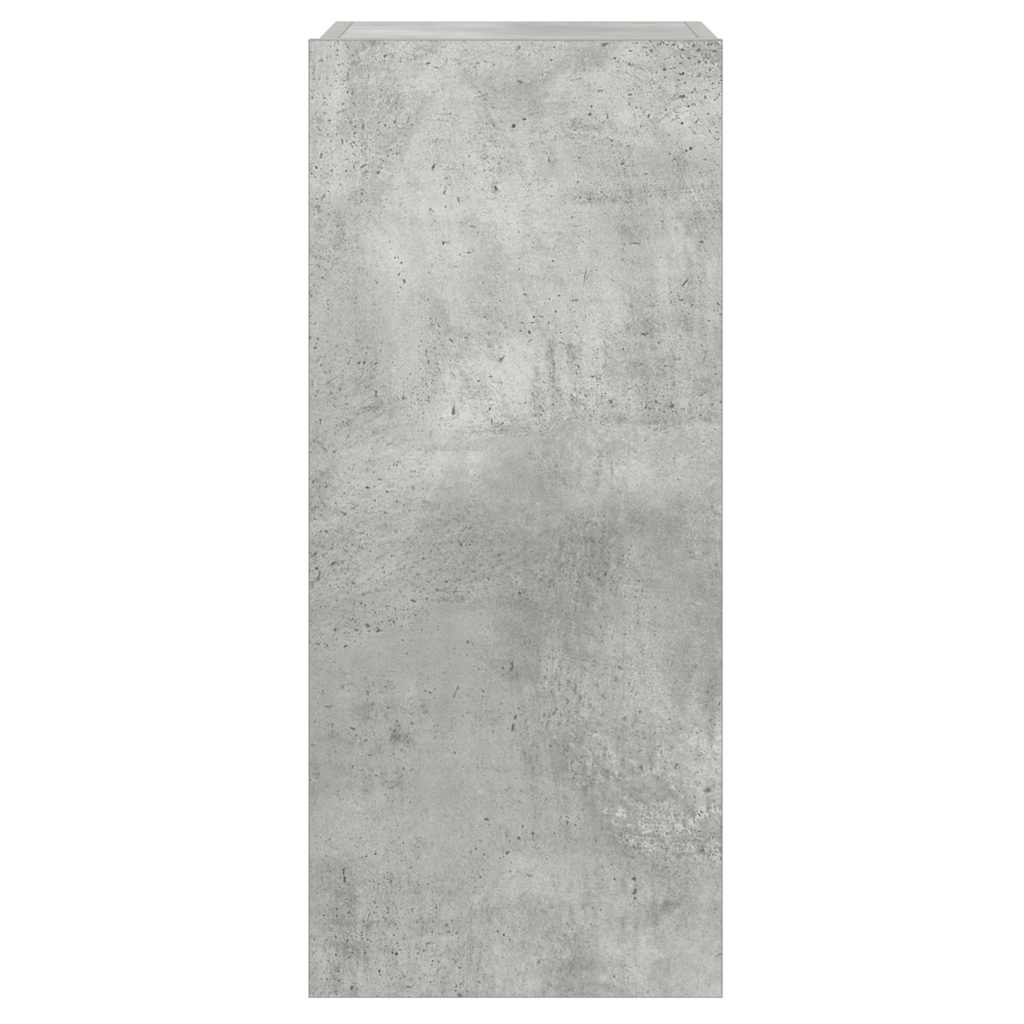 TV ormarić s LED svjetlima siva boja betona 30,5 x 35 x 70 cm