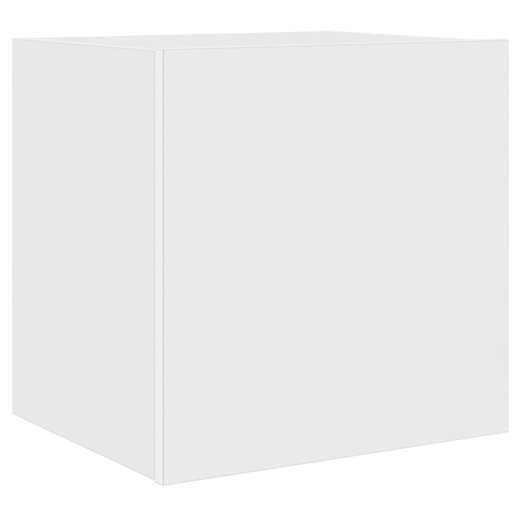Zidni TV ormarić s LED svjetlima bijeli 40,5 x 35 x 40 cm
