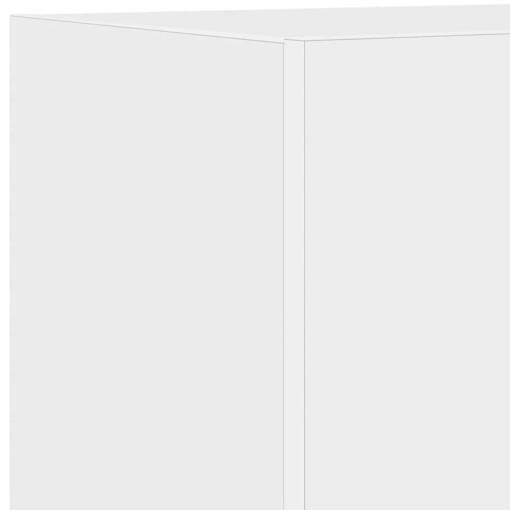 Zidni TV ormarić s LED svjetlima bijeli 40,5 x 35 x 40 cm