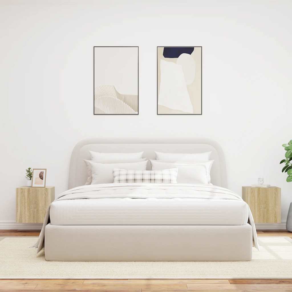 Zidni TV ormarići LED 2 kom boja hrasta sonome 40,5x35x40 cm