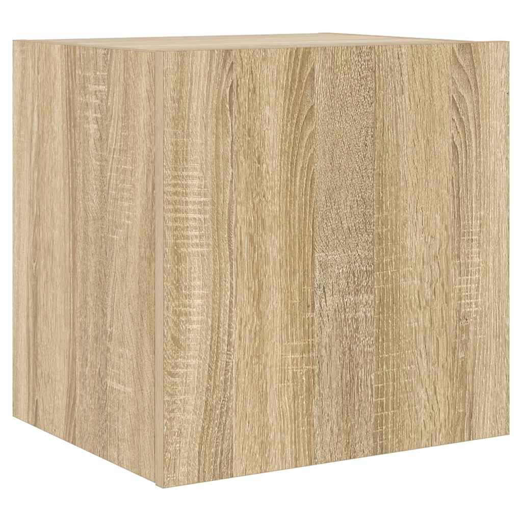 Zidni TV ormarići LED 2 kom boja hrasta sonome 40,5x35x40 cm