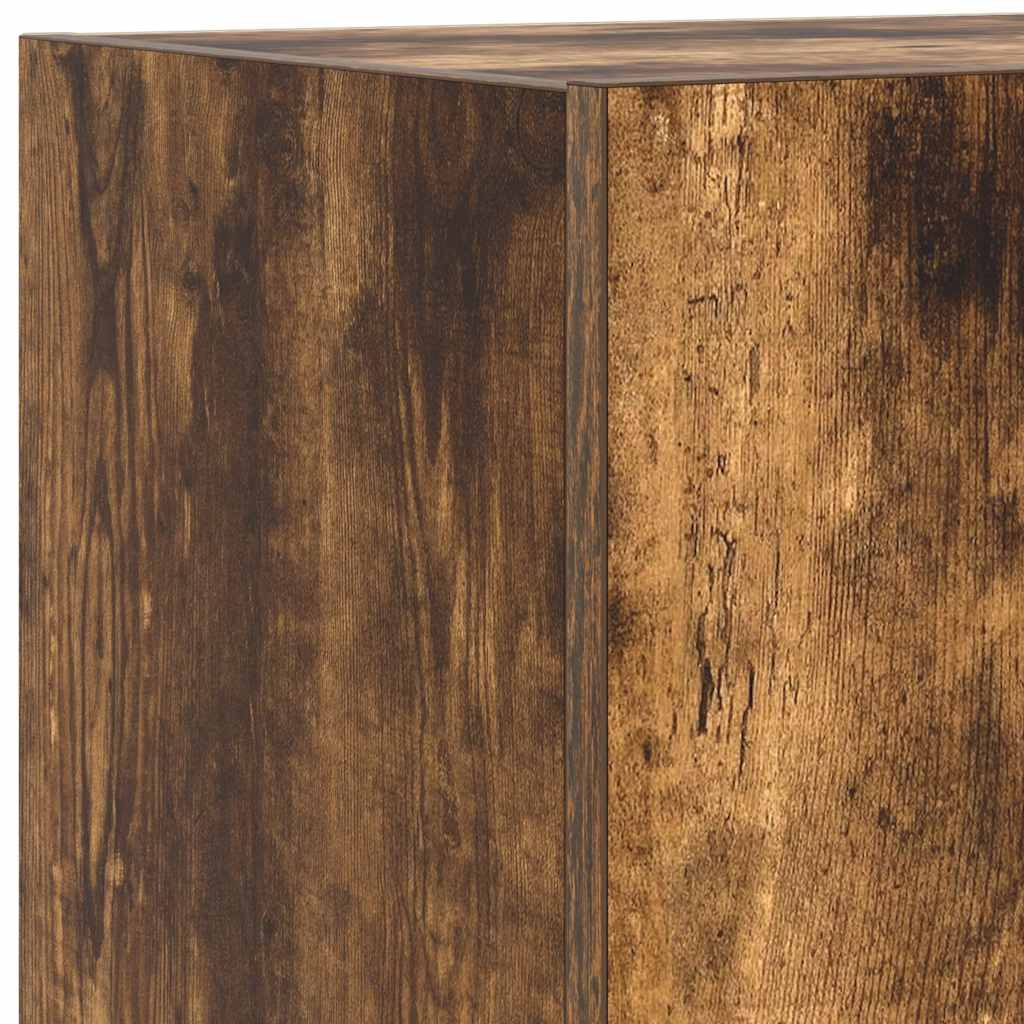 Zidni TV ormarić s LED svjetlima boja hrasta 40,5 x 35 x 40 cm