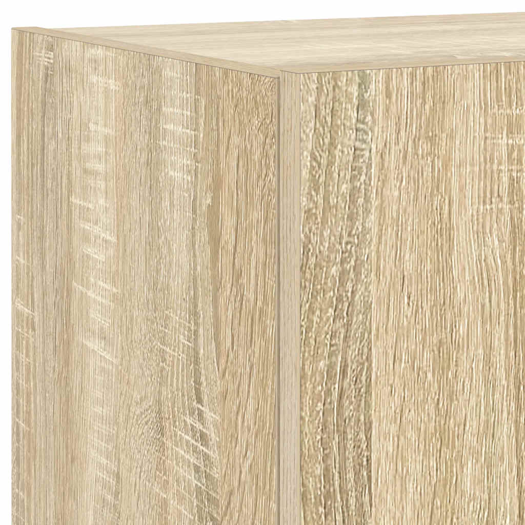 Zidni TV ormarić s LED svjetlima boja hrasta 100 x 35 x 31 cm