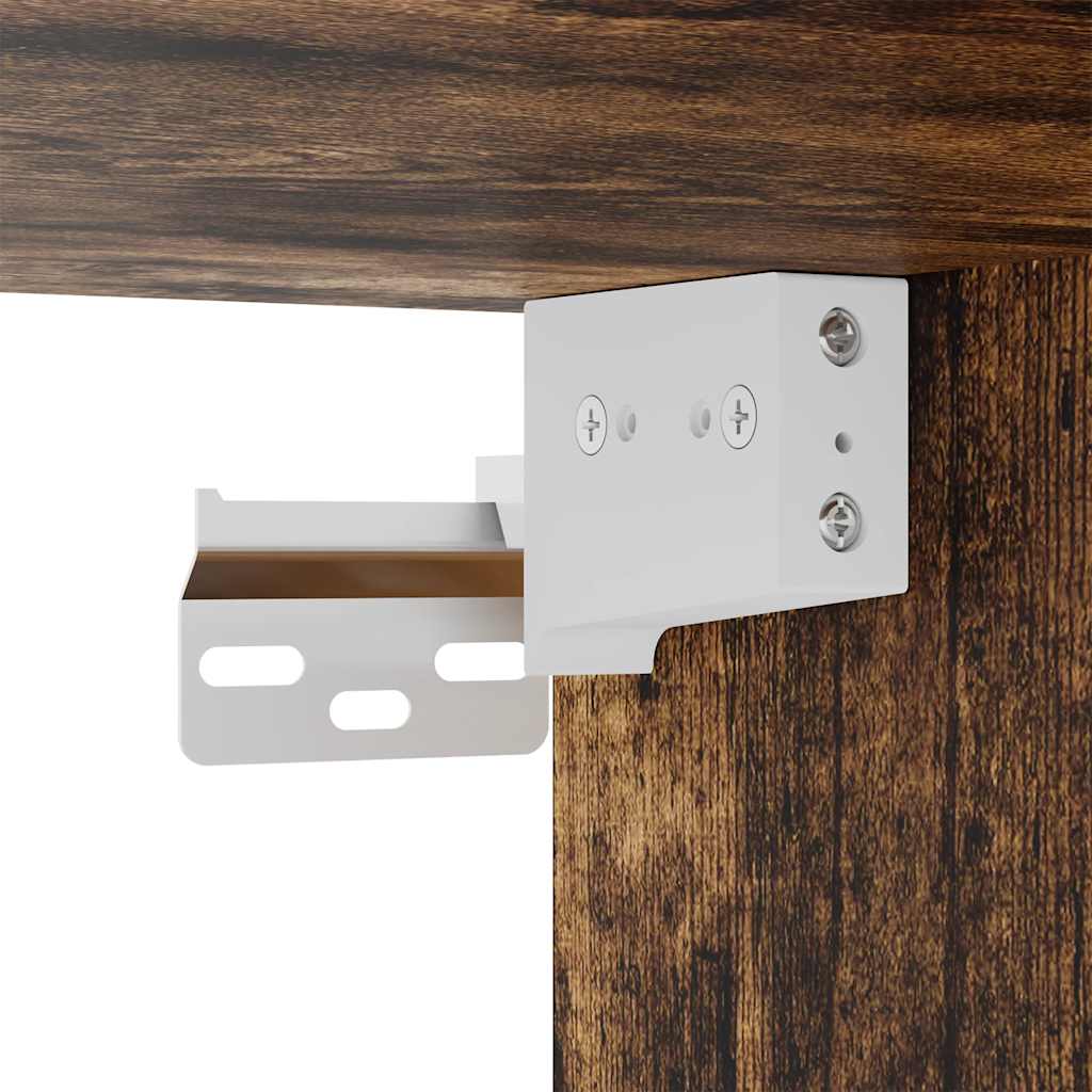 Zidni TV ormarić s LED svjetlima boja hrasta 100 x 35 x 31 cm