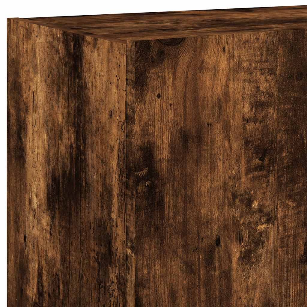 Zidni TV ormarić s LED svjetlima boja hrasta 100 x 35 x 41 cm