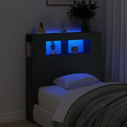 LED uzglavlje crno 100x18,5x103,5 cm konstruirano drvo