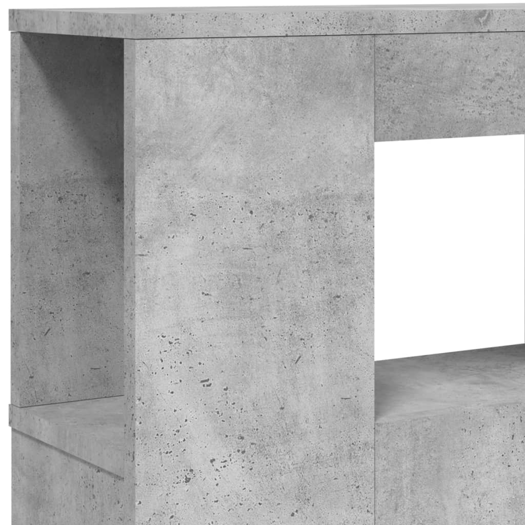 LED uzglavlje siva boja betona 120x18,5x103,5 cm