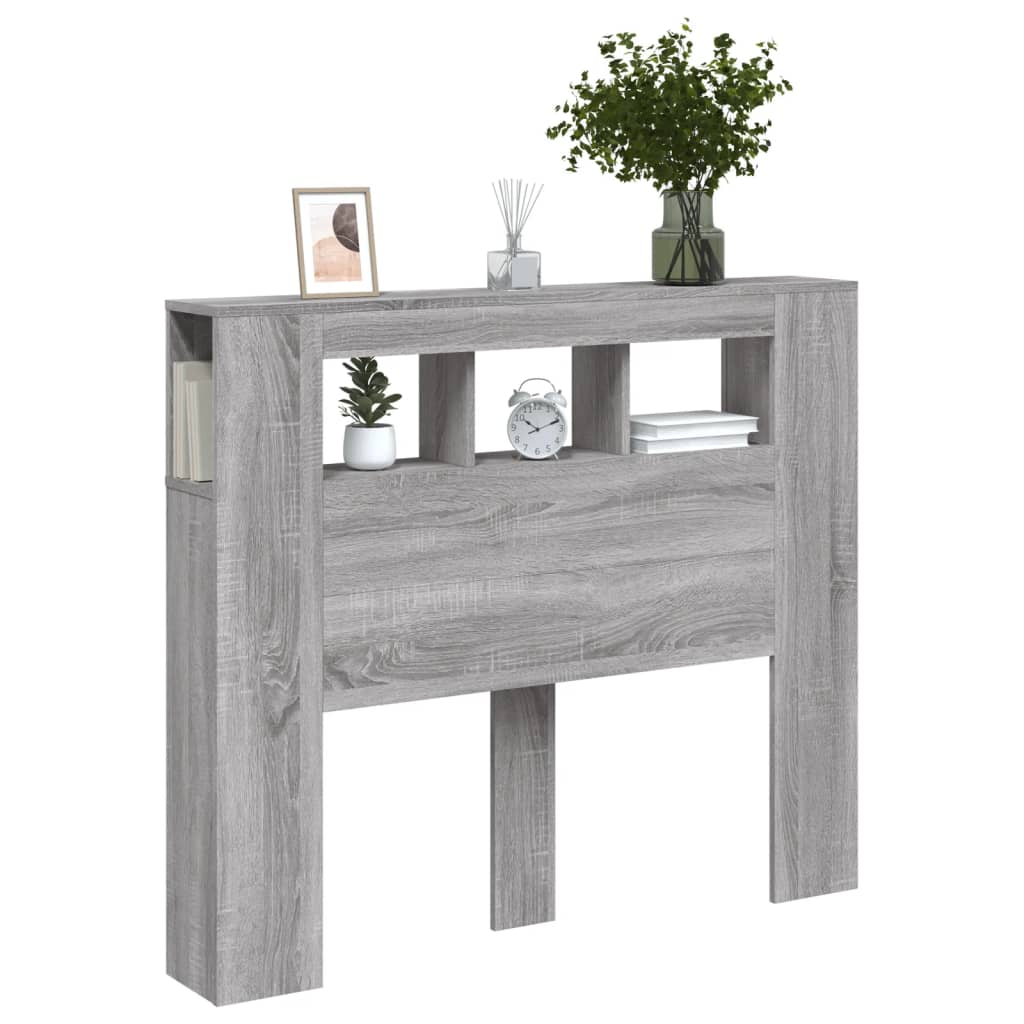 LED uzglavlje boja hrasta 120x18,5x103,5 cm konstruirano drvo